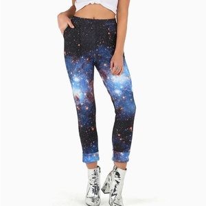 BlackMilk Galaxy Blue Cuffed Pants